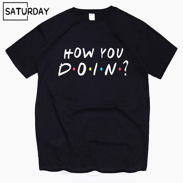 Men's Tv Friends Harajuku Funny Cotton T Shirts Unisex Summer Workout Tshirts Women Hip Hop Tops Boyfriend Gift - Viva Shirt