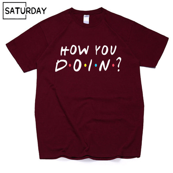 Men's Tv Friends Harajuku Funny Cotton T Shirts Unisex Summer Workout Tshirts Women Hip Hop Tops Boyfriend Gift - Viva Shirt