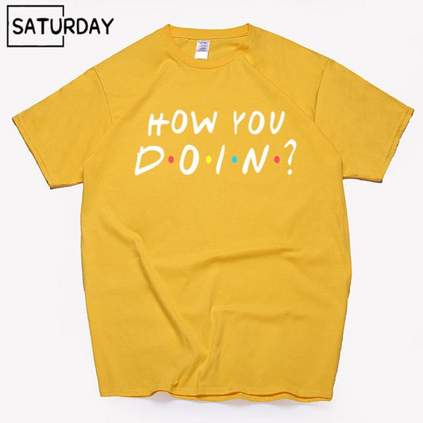 Men's Tv Friends Harajuku Funny Cotton T Shirts Unisex Summer Workout Tshirts Women Hip Hop Tops Boyfriend Gift - Viva Shirt