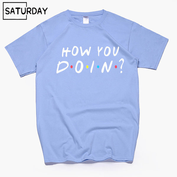 Men's Tv Friends Harajuku Funny Cotton T Shirts Unisex Summer Workout Tshirts Women Hip Hop Tops Boyfriend Gift - Viva Shirt