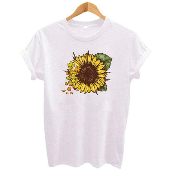 Harajuku Fashion Graphic Tees Women Colored Cactus T-shirt Slim Fit Cute Girl's Tshirts Tees & Tops Summer Gift for Girlfriends - Viva Shirt