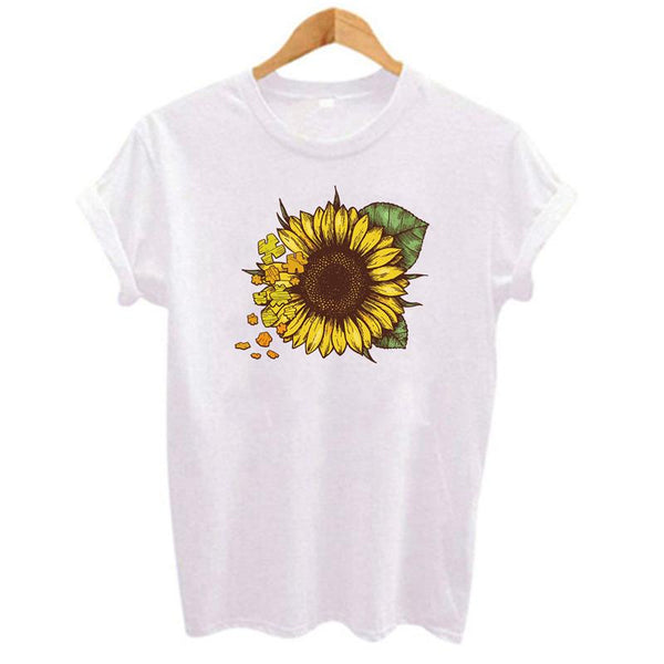 Harajuku Fashion Graphic Tees Women Colored Cactus T-shirt Slim Fit Cute Girl's Tshirts Tees & Tops Summer Gift for Girlfriends - Viva Shirt