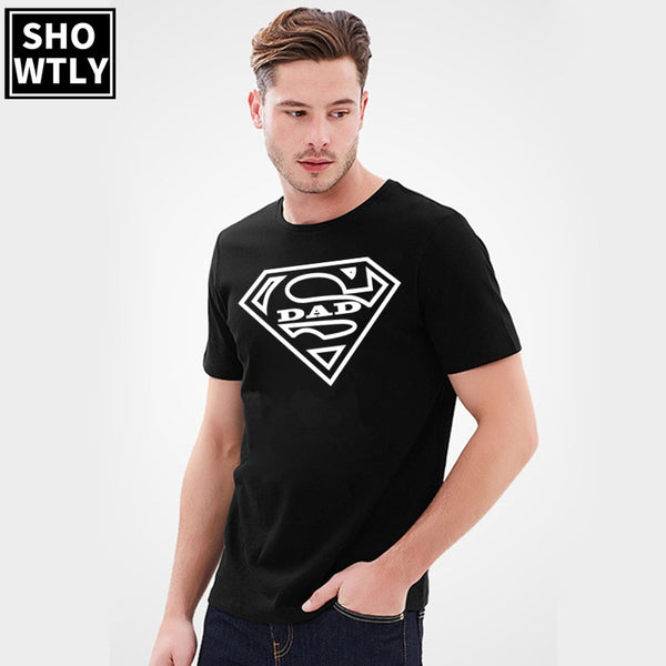 Showtly Super Dad T Shirt Party Tees Gift For Daddy Casual Cotton Super Soft Short Sleeve - Viva Shirt