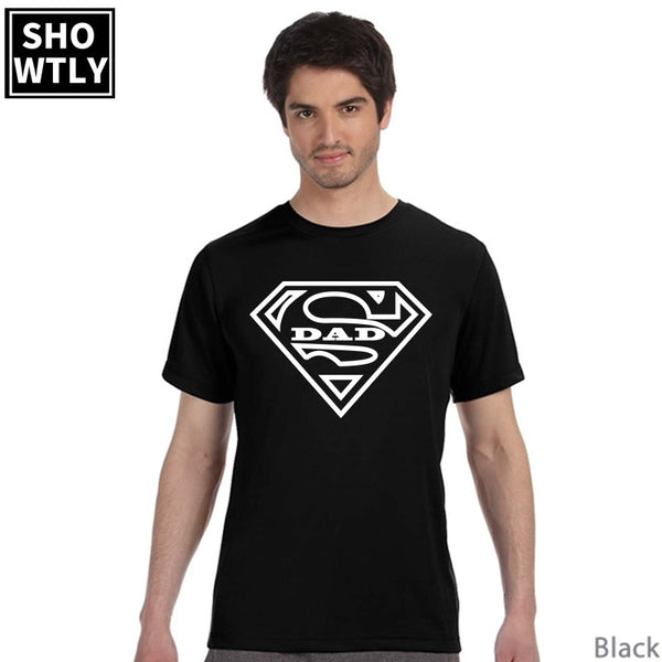 Showtly Super Dad T Shirt Party Tees Gift For Daddy Casual Cotton Super Soft Short Sleeve - Viva Shirt