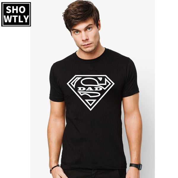 Showtly Super Dad T Shirt Party Tees Gift For Daddy Casual Cotton Super Soft Short Sleeve - Viva Shirt