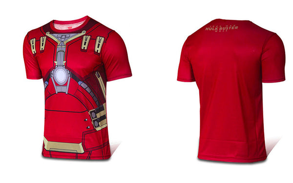 Christmas Gift Mens Fashion Slim T-shirt Shazam Cosplay 3D Printed Tee Male Casual Captain Tops - Viva Shirt