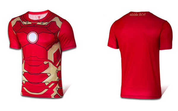 Christmas Gift Mens Fashion Slim T-shirt Shazam Cosplay 3D Printed Tee Male Casual Captain Tops - Viva Shirt