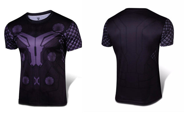 Christmas Gift Mens Fashion Slim T-shirt Shazam Cosplay 3D Printed Tee Male Casual Captain Tops - Viva Shirt