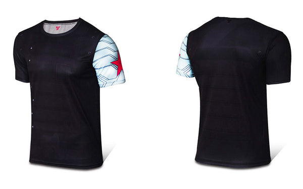 Christmas Gift Mens Fashion Slim T-shirt Shazam Cosplay 3D Printed Tee Male Casual Captain Tops - Viva Shirt