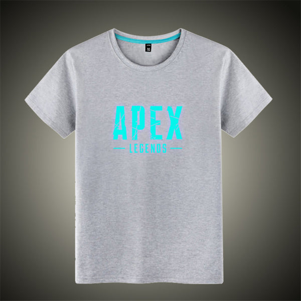 Mask as Gift Luminous APEX legends T shirt O neck men women hip hop Rapper DJ dancer cotton tops tees shirt - Viva Shirt