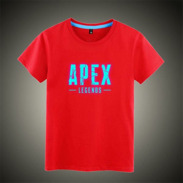 Mask as Gift Luminous APEX legends T shirt O neck men women hip hop Rapper DJ dancer cotton tops tees shirt - Viva Shirt