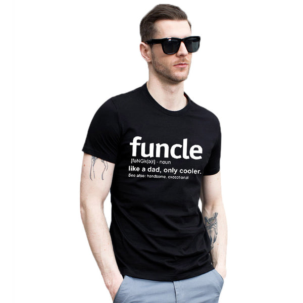 2019 New Summer Mens Funcle Definition T-shirt Funny Gift for Uncle Proud A Uncle Tees Like A Dad Only Cooler Tshirt Soft Cotton - Viva Shirt