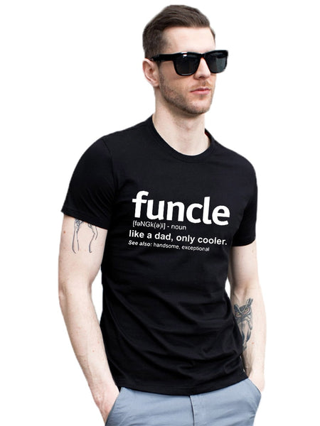 2019 New Summer Mens Funcle Definition T-shirt Funny Gift for Uncle Proud A Uncle Tees Like A Dad Only Cooler Tshirt Soft Cotton - Viva Shirt
