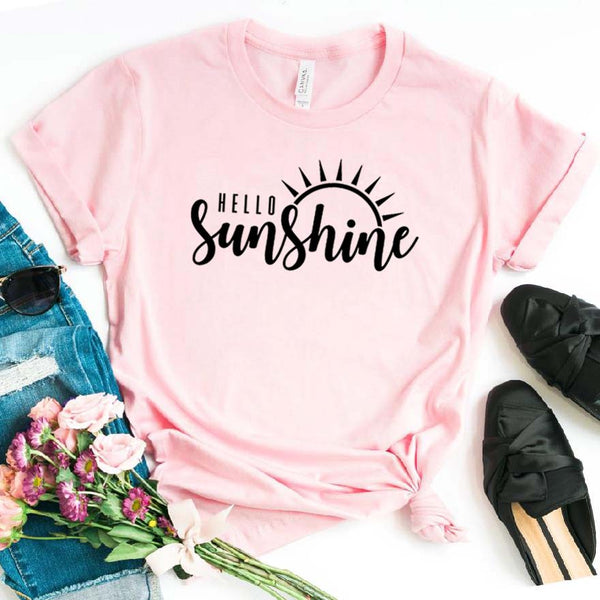 Hello Sunshine Women tshirt Cotton Casual Funny t shirt Gift For Lady Yong Girl Top Tee 6 Color Drop Ship S-796 - Viva Shirt