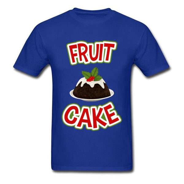 Lasting Charm Christmas Fruit Cake Sports T-shirt Gift Men Black Clothes T Shirt Letter Tshirts New - Viva Shirt