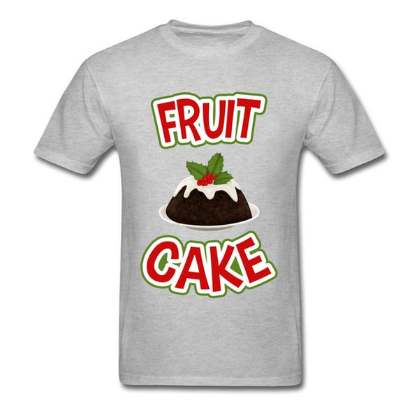 Lasting Charm Christmas Fruit Cake Sports T-shirt Gift Men Black Clothes T Shirt Letter Tshirts New - Viva Shirt