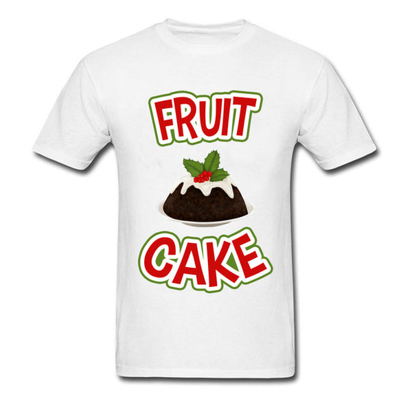 Lasting Charm Christmas Fruit Cake Sports T-shirt Gift Men Black Clothes T Shirt Letter Tshirts New - Viva Shirt