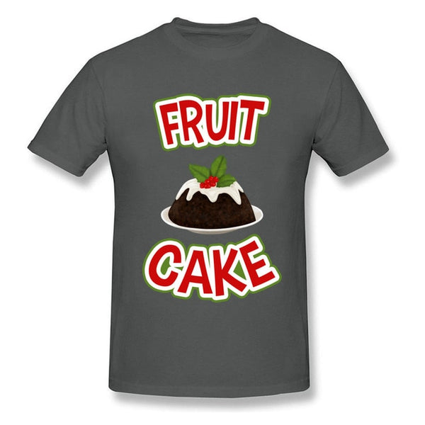 Lasting Charm Christmas Fruit Cake Sports T-shirt Gift Men Black Clothes T Shirt Letter Tshirts New - Viva Shirt