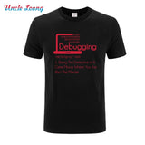 New Fashion Debugging Definition T-Shirt Programmers Coding Gift Sleeve  High Quality Shirt Men Cotton T-Shirt Casual T Shirts - Viva Shirt