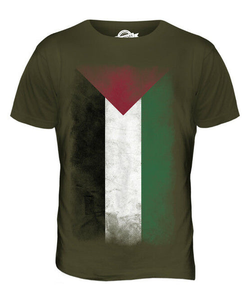 PALESTINE FADED FLAG MENS T-SHIRT TEE TOP FILAST?N PALESTINIAN GIFT SHIRT - Viva Shirt