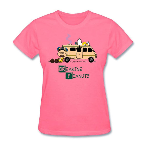 Mashup of Breaking Bad and Peanuts series Woman Hot t shirt Christian Female Gift tshirts Short-sleeve Tee Tops Website - Viva Shirt