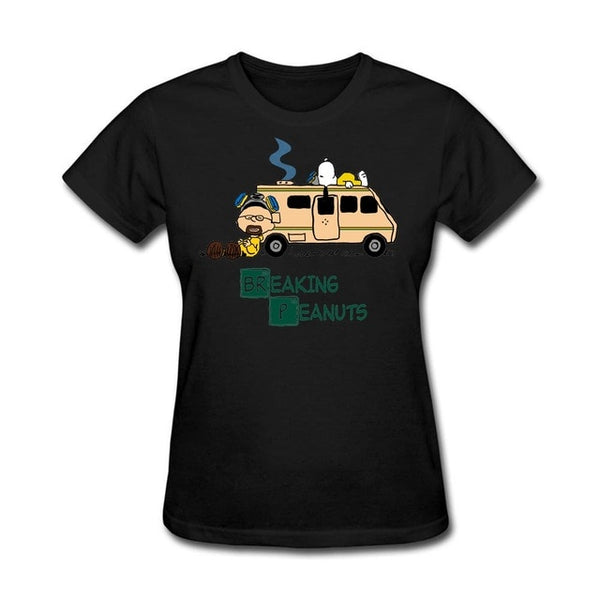 Mashup of Breaking Bad and Peanuts series Woman Hot t shirt Christian Female Gift tshirts Short-sleeve Tee Tops Website - Viva Shirt
