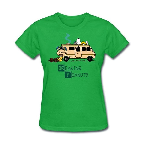 Mashup of Breaking Bad and Peanuts series Woman Hot t shirt Christian Female Gift tshirts Short-sleeve Tee Tops Website - Viva Shirt