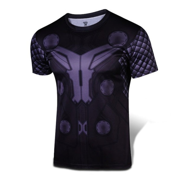 Christmas Gift Mens Fashion Slim T-shirt Shazam Cosplay 3D Printed Tee Male Casual Captain Tops - Viva Shirt