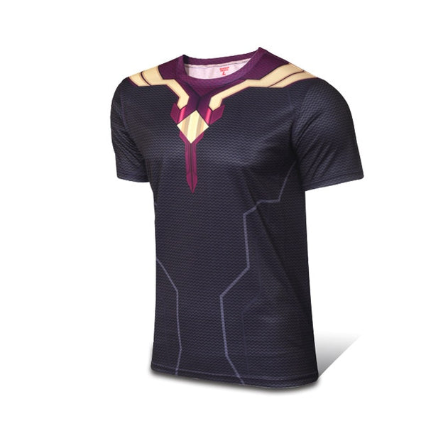 Christmas Gift Mens Fashion Slim T-shirt Shazam Cosplay 3D Printed Tee Male Casual Captain Tops - Viva Shirt