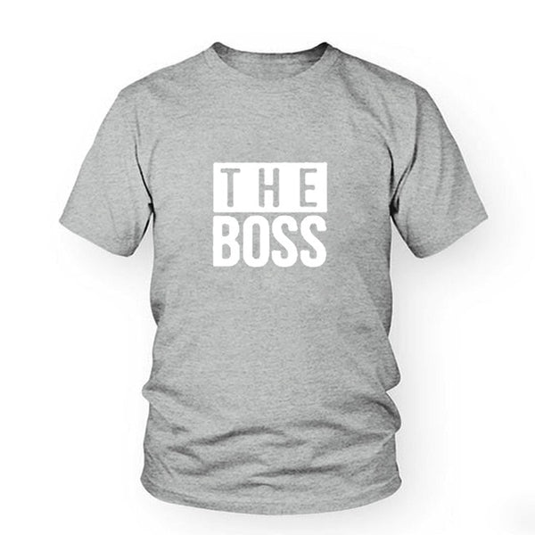 Matching Couple Shirts His And Her Couple T-Shirt Casual Funny Wedding T Shirts The Boss Real Boss T Shirt Anniversary Gift - Viva Shirt