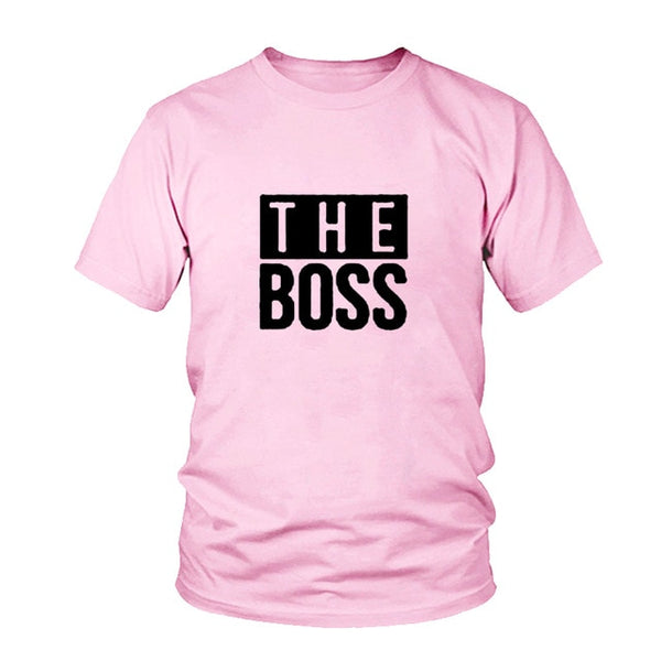 Matching Couple Shirts His And Her Couple T-Shirt Casual Funny Wedding T Shirts The Boss Real Boss T Shirt Anniversary Gift - Viva Shirt
