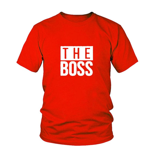 Matching Couple Shirts His And Her Couple T-Shirt Casual Funny Wedding T Shirts The Boss Real Boss T Shirt Anniversary Gift - Viva Shirt