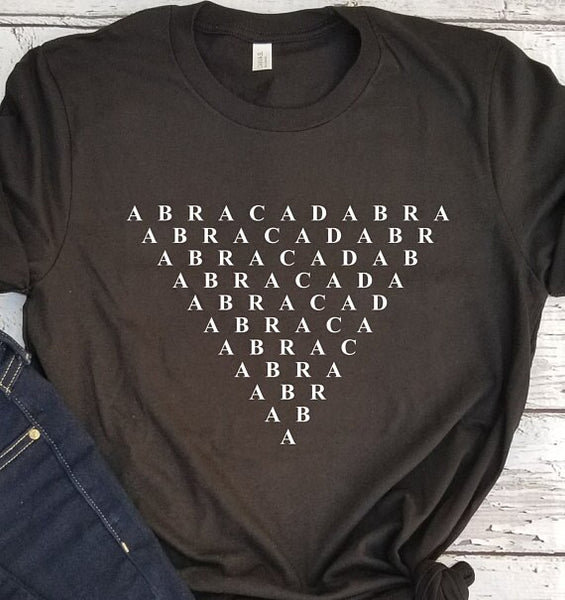 Humor ABRACADABRA Magic Women t-shirt Summer Short Sleeve Cool T-shirt Trendy Plus Size Tumblr Everyday t-shirt Gift For Her New - Viva Shirt