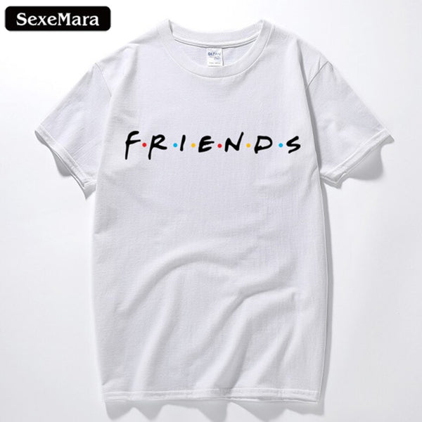 SexeMara Fashion Brand T Shirt Women Short Sleeve Friends TV Show Shirts Blank Gift Hipster Adult T-Shirt Camisetas - Viva Shirt