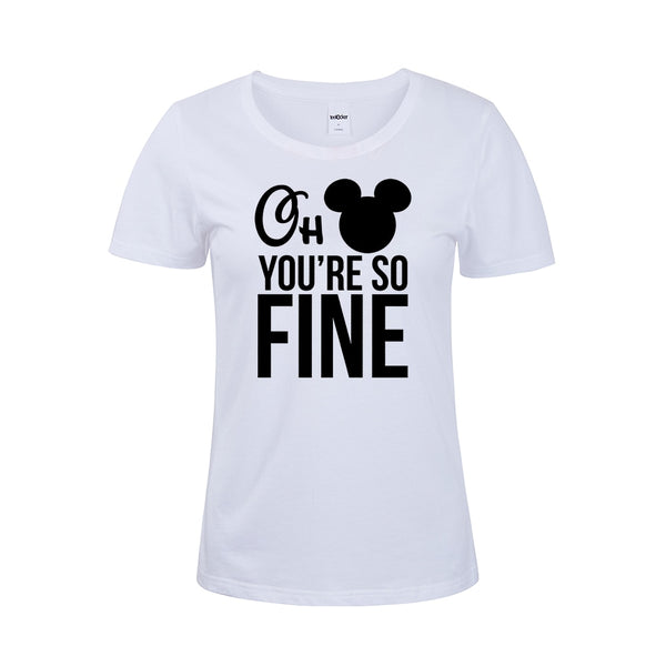 New Mouse Mickey Couple T-shirt Oh You Are So Fine/I'm Fine Funny Matching Shirts Valentines Shirt Gift For Lover - Viva Shirt