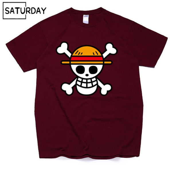 Men's One Piece Luffy Harajuku Funny Cotton T Shirts Unisex Summer Cotton Workout Tshirts Anime Tops Boyfriend Gift - Viva Shirt