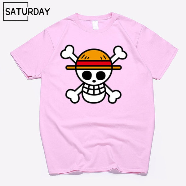 Men's One Piece Luffy Harajuku Funny Cotton T Shirts Unisex Summer Cotton Workout Tshirts Anime Tops Boyfriend Gift - Viva Shirt