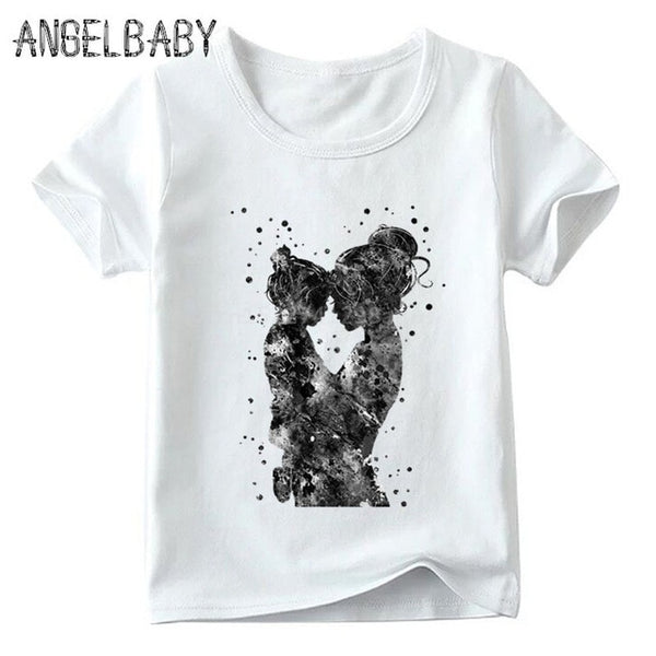 Matching Family Outfits Super Mom and Daughter Print Boys Girls T-shirt Mother's day Present Clothes Kids&Woman Funny Tshirt - Viva Shirt