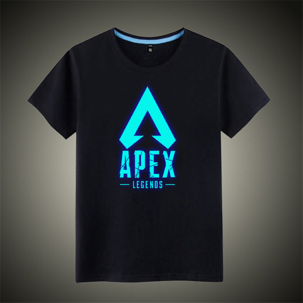 Mask as Gift Luminous APEX legends T shirt O neck men women hip hop Rapper DJ dancer cotton tops tees shirt - Viva Shirt