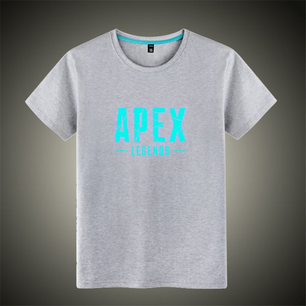 Mask as Gift Luminous APEX legends T shirt O neck men women hip hop Rapper DJ dancer cotton tops tees shirt - Viva Shirt