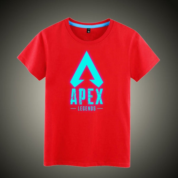 Mask as Gift Luminous APEX legends T shirt O neck men women hip hop Rapper DJ dancer cotton tops tees shirt - Viva Shirt