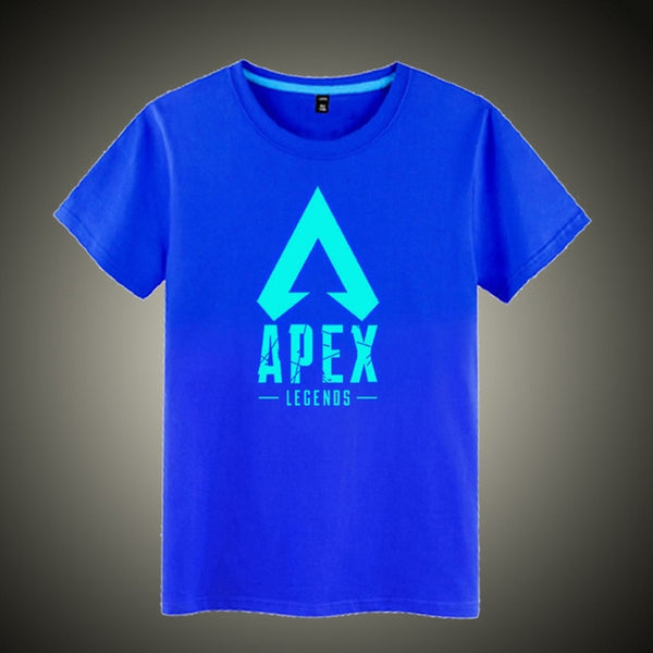 Mask as Gift Luminous APEX legends T shirt O neck men women hip hop Rapper DJ dancer cotton tops tees shirt - Viva Shirt