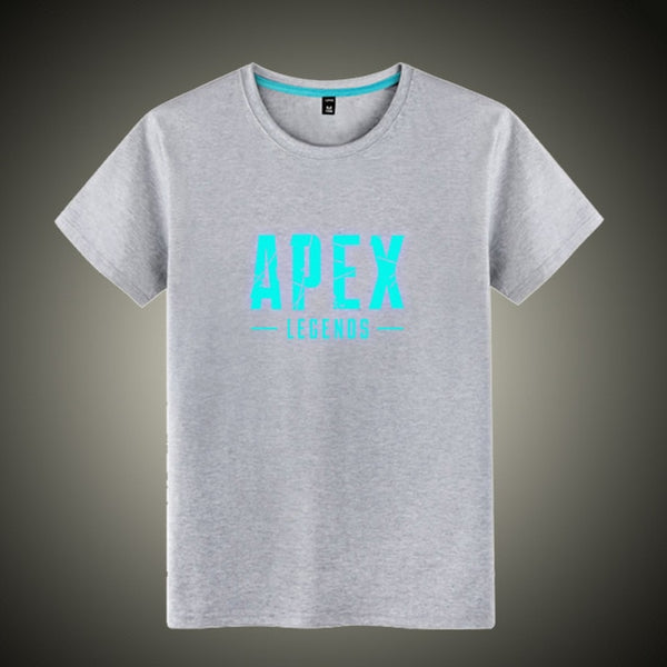 Mask as Gift Luminous APEX legends T shirt O neck men women hip hop Rapper DJ dancer cotton tops tees shirt - Viva Shirt