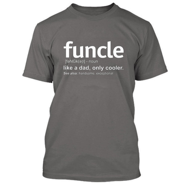2019 New Summer Mens Funcle Definition T-shirt Funny Gift for Uncle Proud A Uncle Tees Like A Dad Only Cooler Tshirt Soft Cotton - Viva Shirt