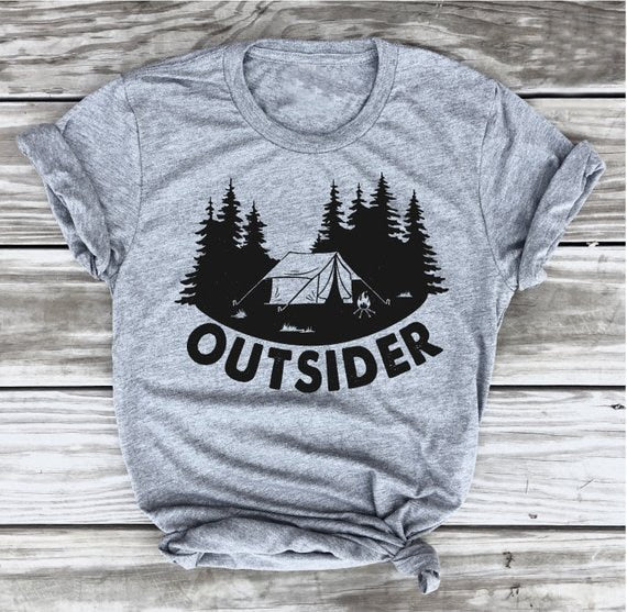 Funny Graphic Slogan Tree Shirts Gift Goth Art Tops Outsider T-shirt Camping Tee Camper Shirt Go Outdoor Tshirt Adventure - Viva Shirt