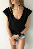 2018 Summer T Shirt Women Short Sleeve V Neck Loose Casual Sexy Women T Shirt Camisetas Feminina Lady Tops - Viva Shirt