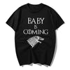 Baby Is Coming Shirt, Game Of Thrones Inspired Pregnancy Announcement T-Shirt, Mom To Be Shirt, Baby Shower, Gift, Baby Reveal S - Viva Shirt