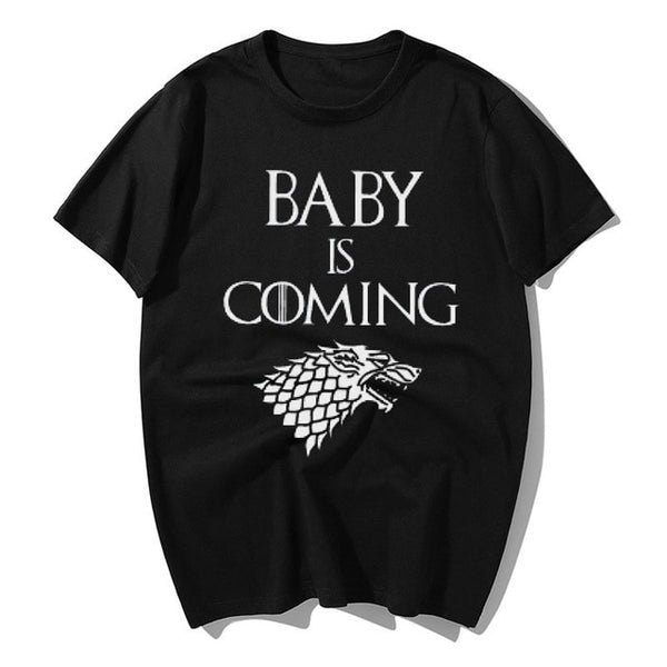 Baby Is Coming Shirt, Game Of Thrones Inspired Pregnancy Announcement T-Shirt, Mom To Be Shirt, Baby Shower, Gift, Baby Reveal S - Viva Shirt