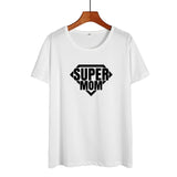 2019 New Summer Cotton T-shirt Women Tops Super Mom Slogan New Mother Gift Fashion Mom T Shirt Funny Momlife Saying Tshirt - Viva Shirt