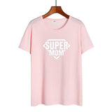 2019 New Summer Cotton T-shirt Women Tops Super Mom Slogan New Mother Gift Fashion Mom T Shirt Funny Momlife Saying Tshirt - Viva Shirt